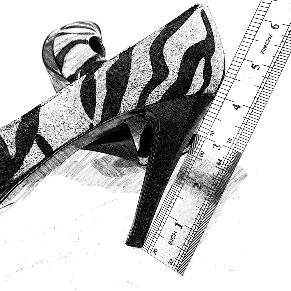 Vintage Nine West Bengal Tiger Heels- Real Fur